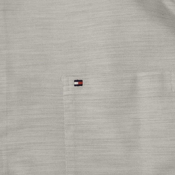 Tommy Hilfiger Off White Regular Fit Formal Men's Shirt - Picture 7 of 14
